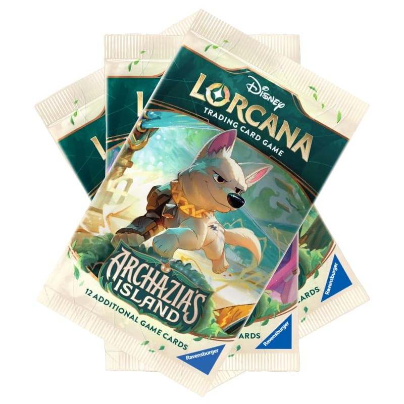 Ravensburger Disney Lorcana Saszetka 12 Kart Kolekcjonerskich Booster Karty Archazia's Island