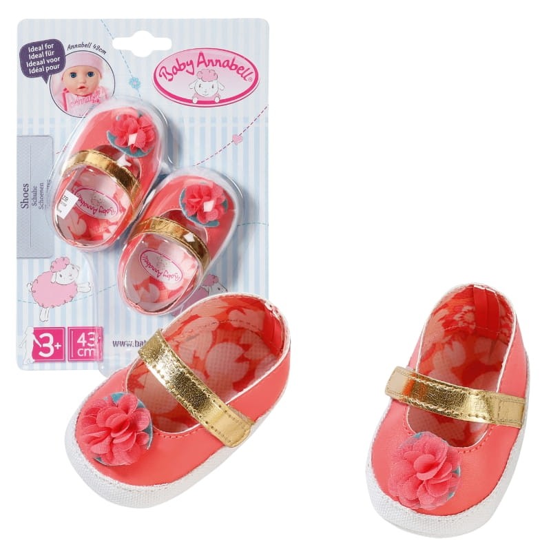 Baby Annabell Buciki Buty Dla Lalki Wsuwane 1 Para Różowe