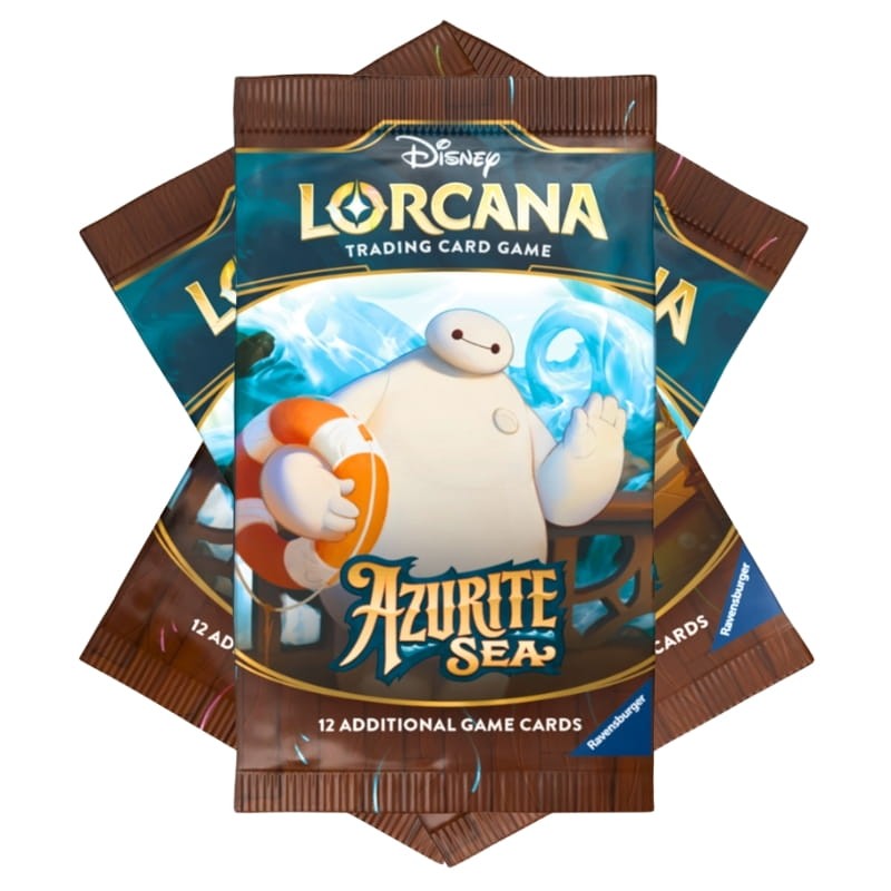 Ravensburger Disney Lorcana Saszetka 12 Kart Kolekcjonerskich Booster Karty W Saszetce Azurite Sea