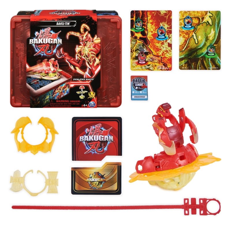 Bakugan Legends Baku-Tin Pudełko Puszka Kolekcjonerska + Mantid Ataku Specjalnego