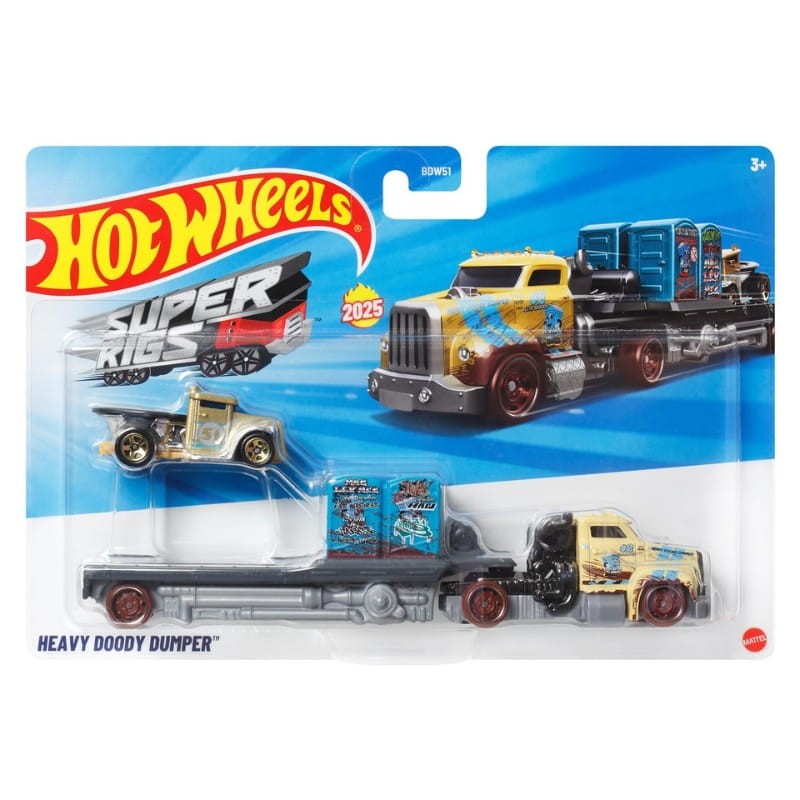 Hot Wheels Super Rigs Pojazd Samochodzik Resorak Ciężarówka Heavy Doody Dumper