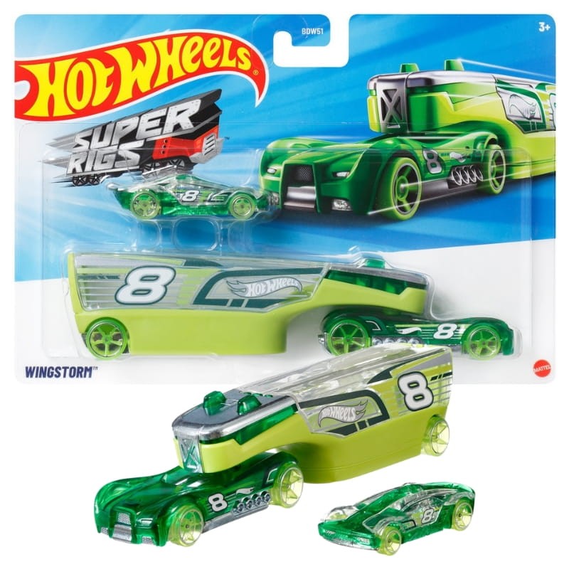 Hot Wheels Super Rigs Pojazd Samochodzik Resorak Ciężarówka Wingstorm
