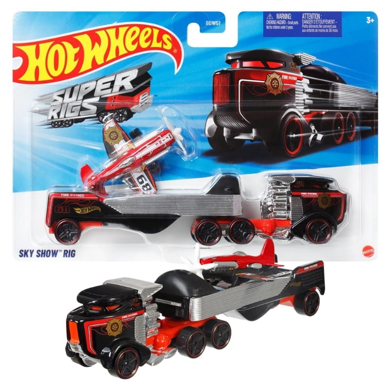 Hot Wheels Super Rigs Pojazd Samochodzik Resorak Ciężarówka Sky Show Ring
