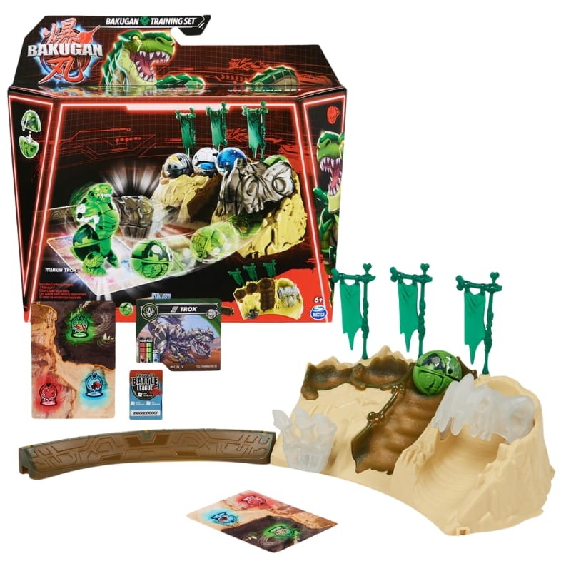 Bakugan Pole Bitwy Zestaw Treningowy Figurka Trox + Akcesoria