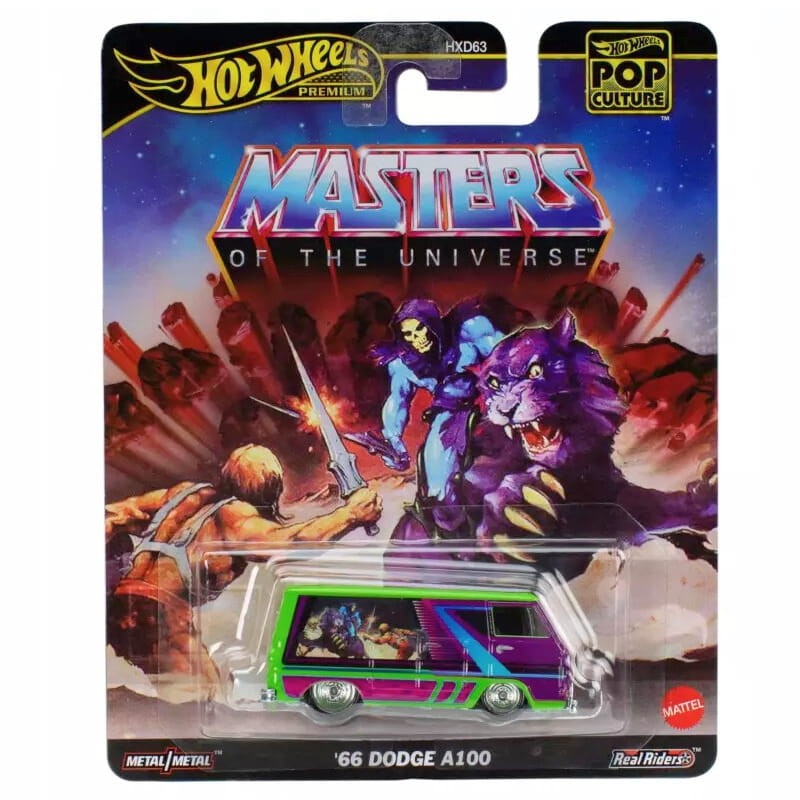 Hot Wheels Premium Pop Culture Pojazd Samochodzik Resorak Masters Of The Universe Władcy Wszechświata Autko '66 Dodge A100