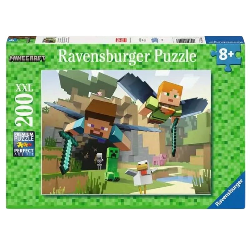 Ravensburger Puzzle Minecraft Układanka Duża XXL 200 Elementów 8+
