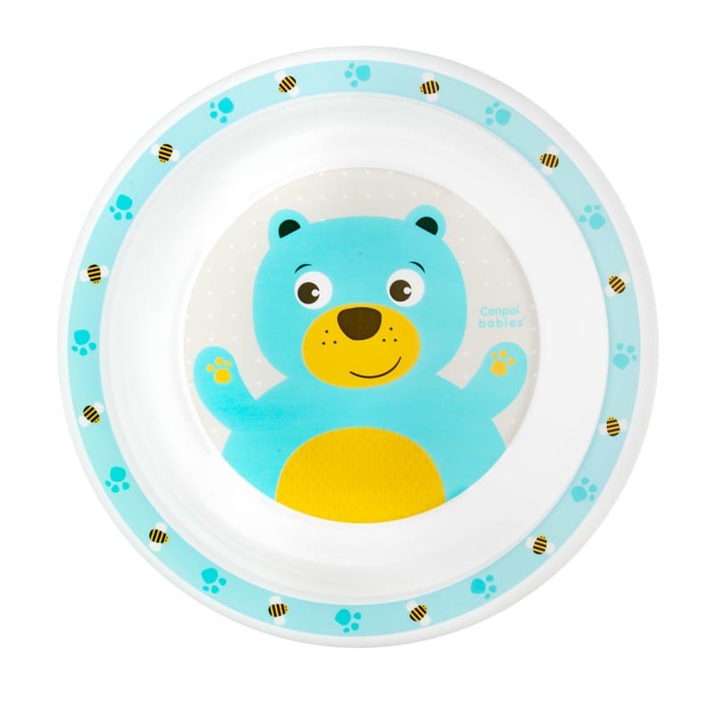 Canpol Babies Talerzyk Plastikowy Cute Animals 9m+ Miś