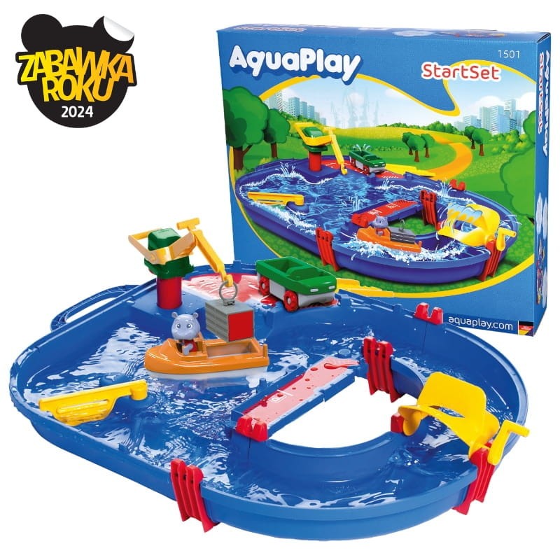 BIG AquaPlay Zestaw Startowy Tor Do Zabawy Wodą Plac Wodny 3+