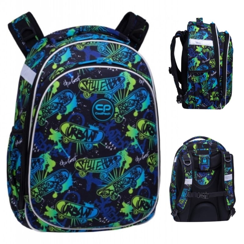 Coolpack Turtle Plecak Szkolny Usztywniany Skate Night 16l