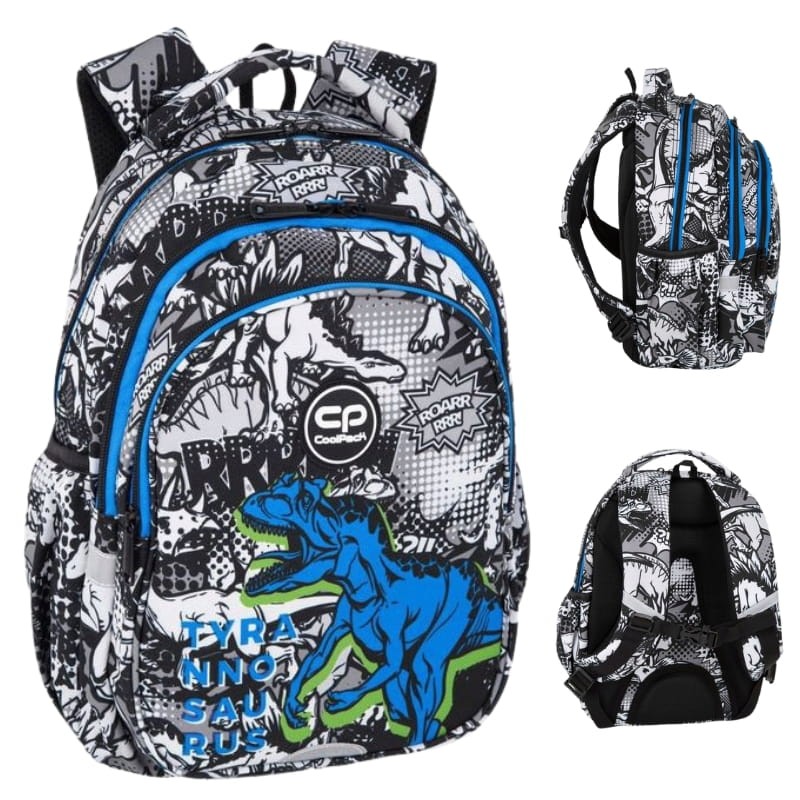 CoolPack Jerry Plecak Szkolny Młodzieżowy T-Rex 3-komorowy
