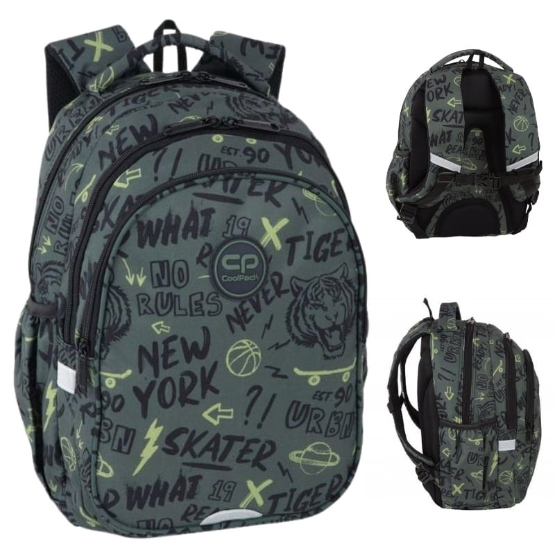 Coolpack Jerry Plecak Szkolny Młodzieżowy Tiger 3-komorowy