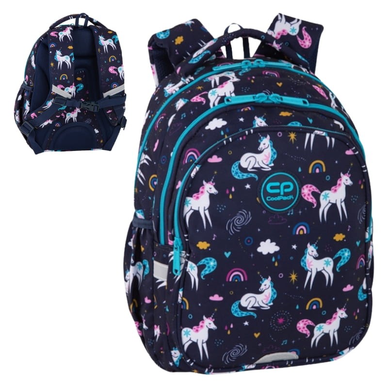 Coolpack Jerry Plecak Szkolny Młodzieżowy Mrs Unicorn 3-komorowy