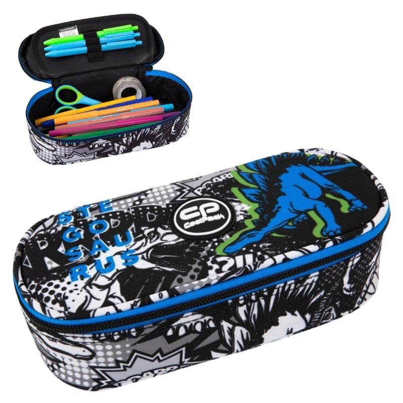 Coolpack Campus Piórnik Jednokomorowy Z Klapką Bez Wyposażenia T-Rex