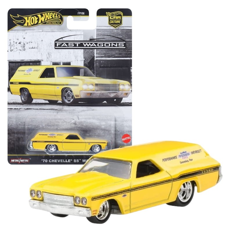 Hot Wheels Premium Fast Wagons Autko Resorak Samochodzik Kolekcjonerski FPY86 JBK67 '70 Chevelle SS Wagon 2/5