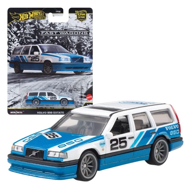Hot Wheels Premium Fast Wagons Autko Resorak Samochodzik Kolekcjonerski FPY86 JBK68 Volvo 850 Estate 3/5