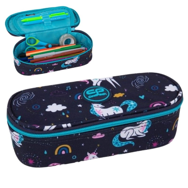 Coolpack Campus Piórnik Jednokomorowy Z Klapką Bez Wyposażenia Mrs Unicorn