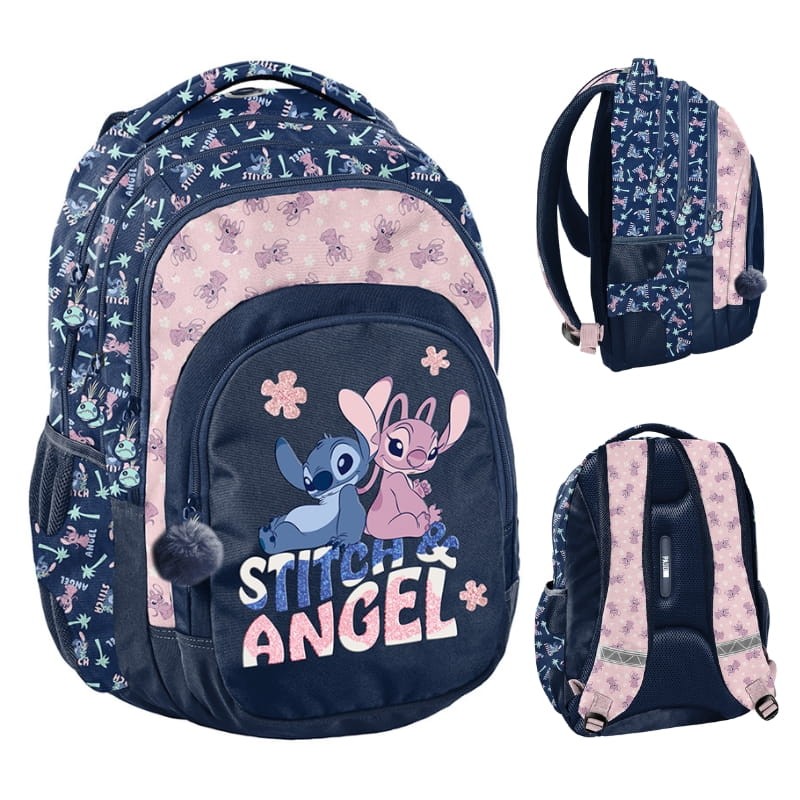 Paso Plecak Szkolny Młodzieżowy Trzykomorowy Disney Stitch