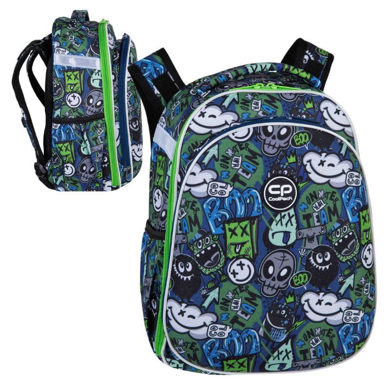 Coolpack Turtle Plecak Szkolny Usztywniany Monster Team