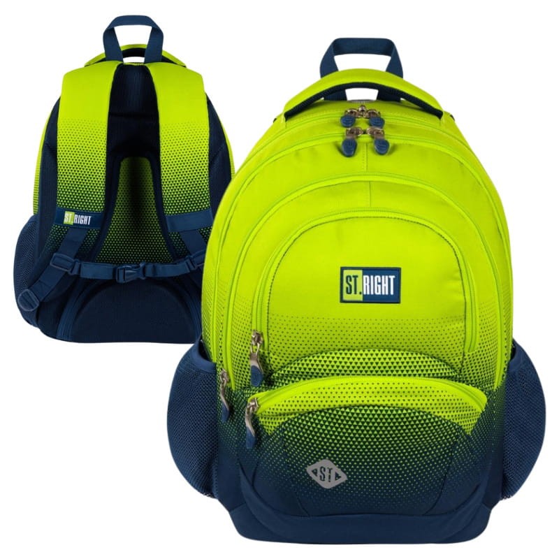 St. Right Plecak Szkolny Czterokomorowy Lemon Gradient 26l