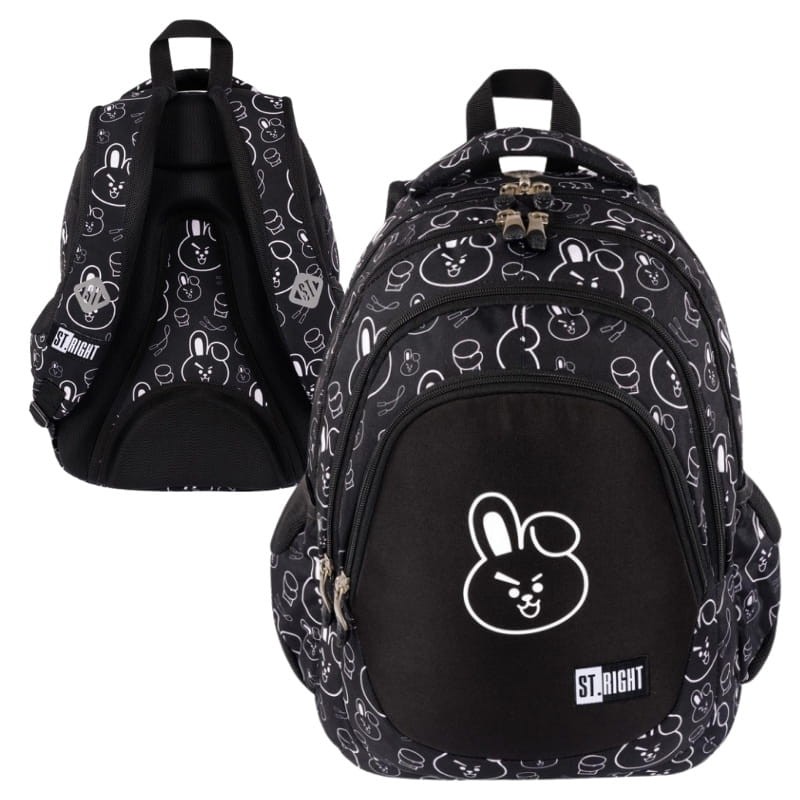 St. Right Plecak Szkolny Czterokomorowy Clever Bunny 23l