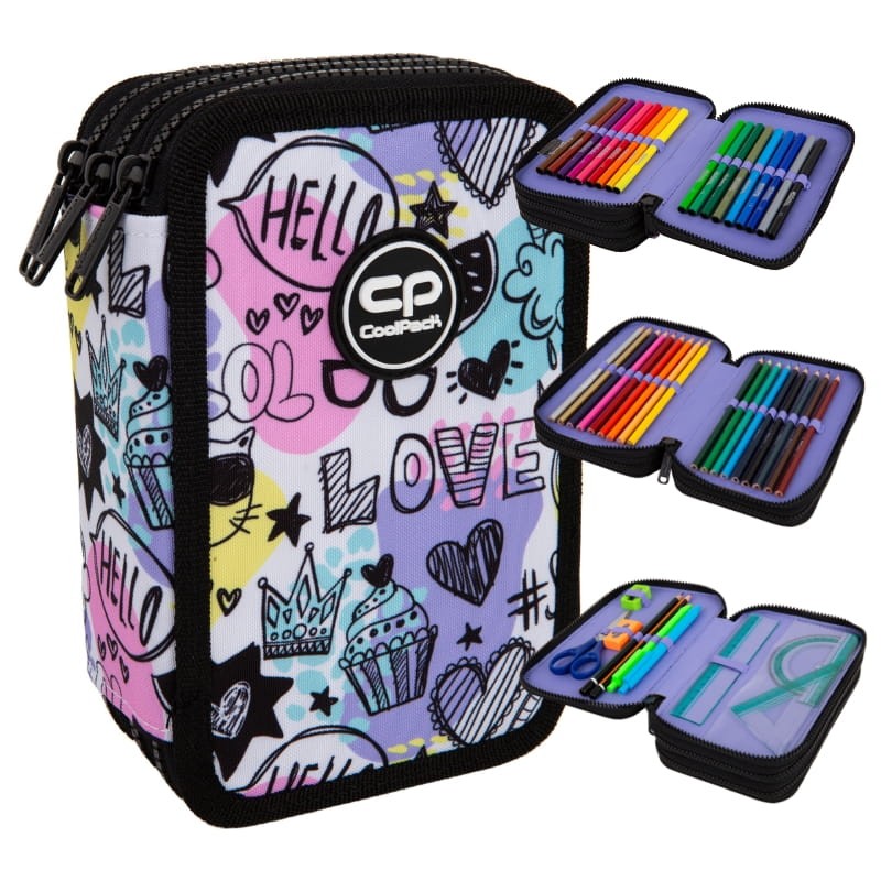 Coolpack Jumper 3 Piórnik Z Wyposażeniem Trzykomorowy Mood