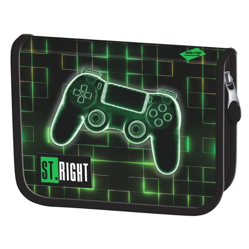 St. Right Piórnik Szkolny Dwuklapkowy Etui Na Przybory Szkolne Neon Pad