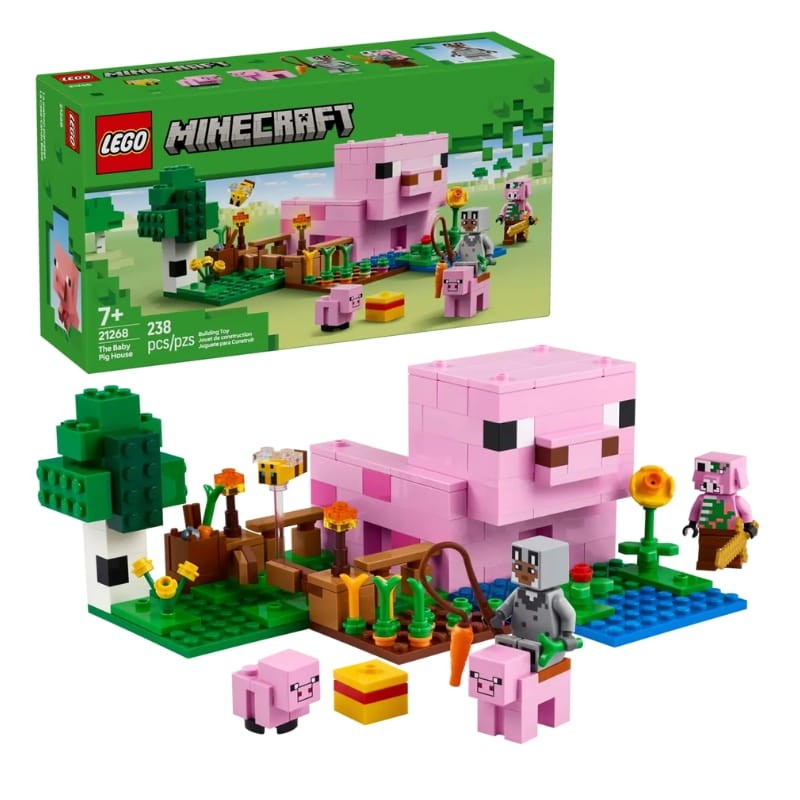 Lego Minecraft Dom Prosiaczka Zestaw Klocki 238 El. 7+