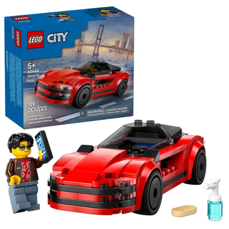 Lego City Zestaw Czerwony Samochód Sportowy 109 El. 5+