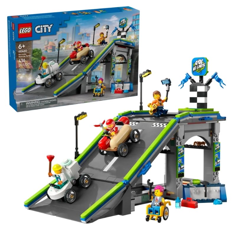 Lego City Zestaw Bez Granic: Tor Z Rampami Dla Wyścigówek 436 El. 6+