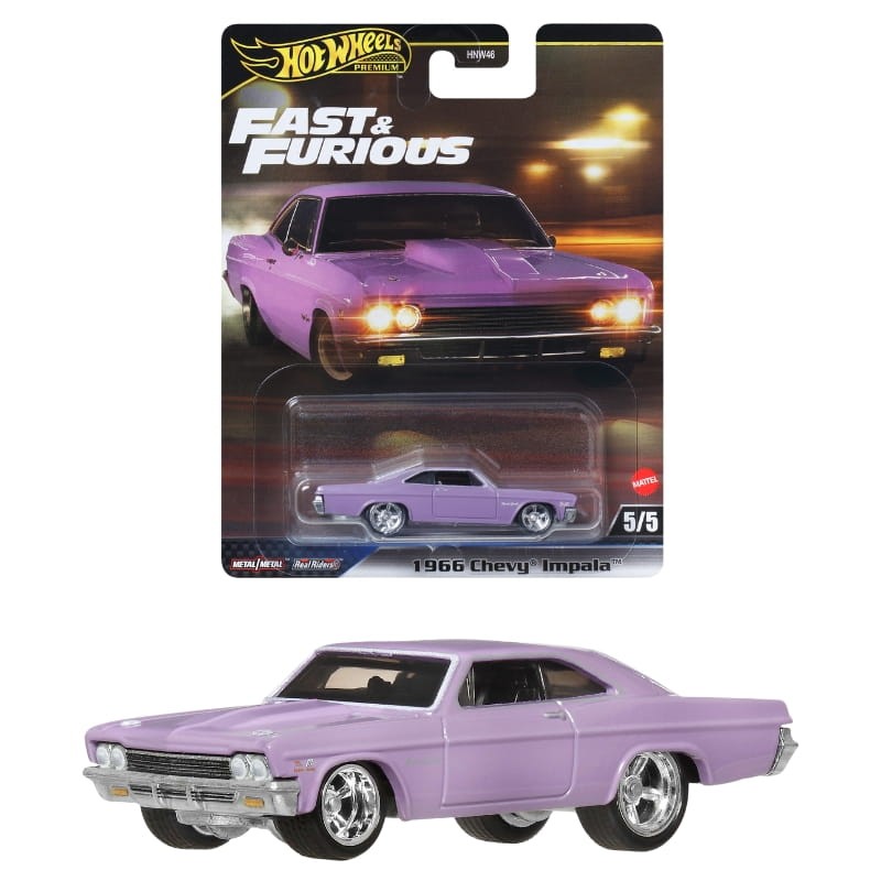 Hot Wheels Premium Szybcy I Wściekli Fast & Furious Autko Samochodzik Resorak 1966 Chevy Impala 5/5