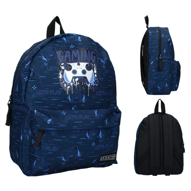 Vadobag Plecak Szkolny Przedszkolny Młodzieżowy Na Wycieczki Dziecięcy Skooter Games Unite Niebieski