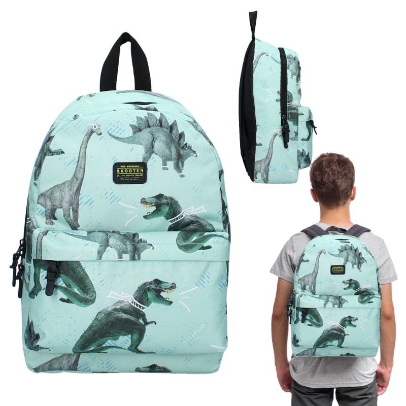 Vadobag Plecak Szkolny Przedszkolny Młodzieżowy Na Wycieczki Dziecięcy Skooter Dino Explorer Dinozaury