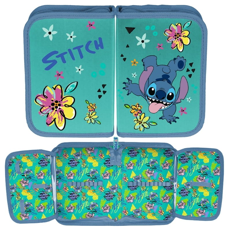 Paso Piórnik Jednokomorowy Bez Wyposażenia Z Klapkami Disney Stitch