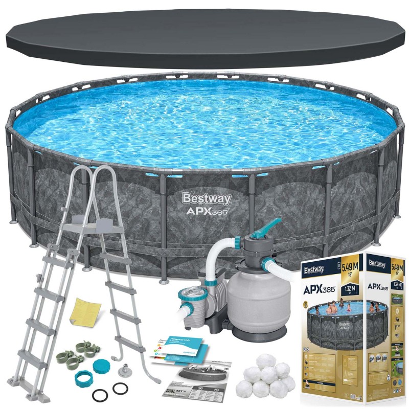 BESTWAY Basen ogrodowy stelażowy 549 x 132 cm 11w1 561KC