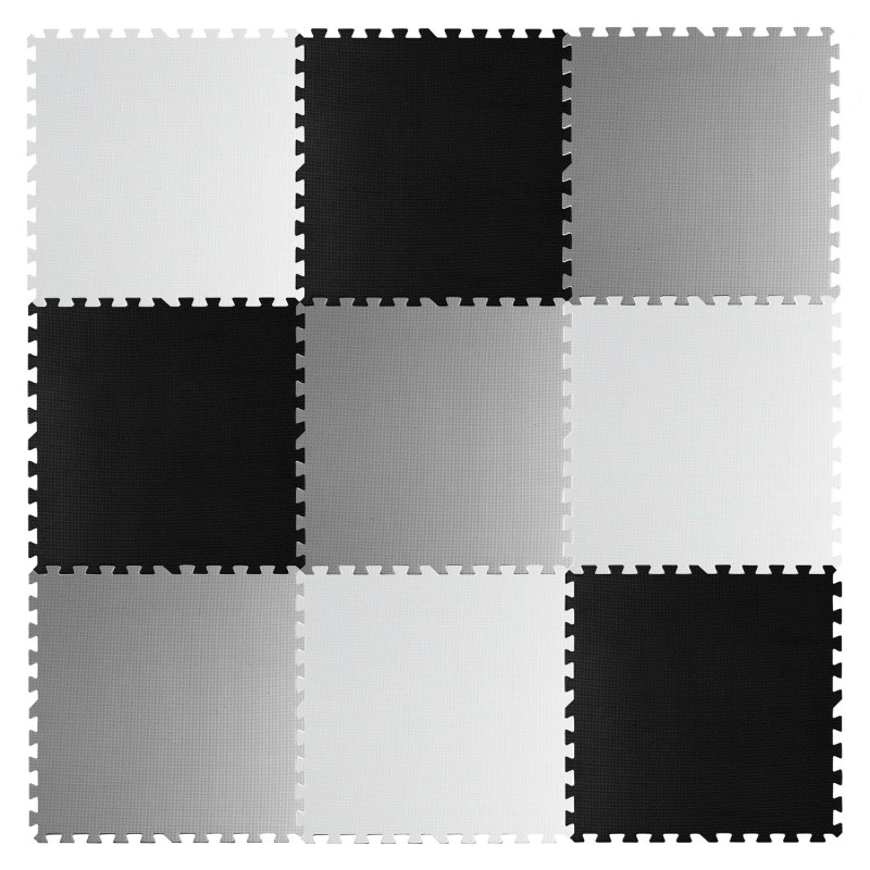 Duża mata piankowe puzzle szachownica Ricokids 180x180cm 9szt