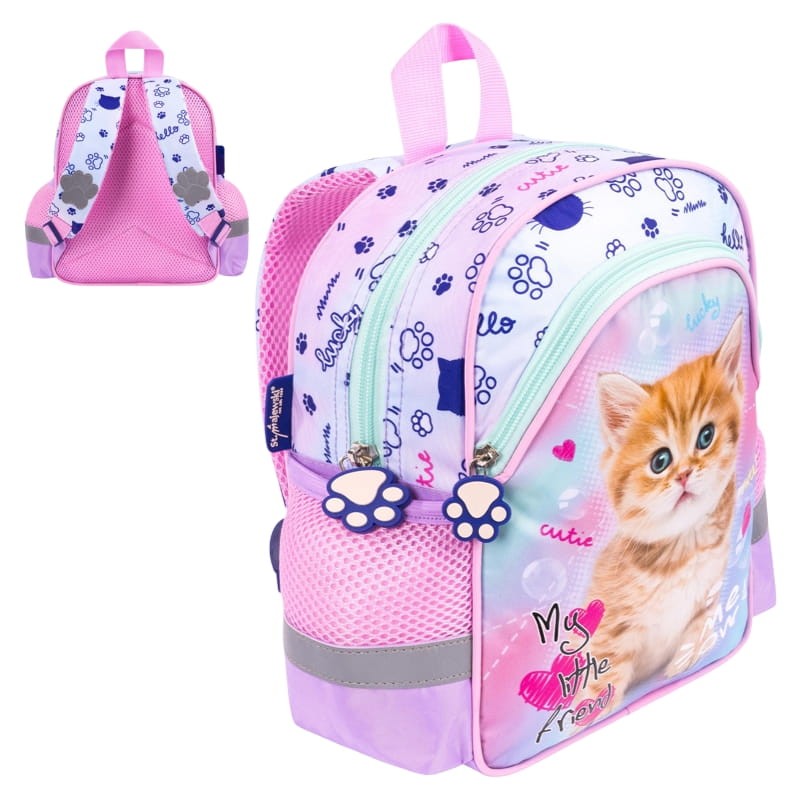 St. Right Mały Plecak Przedszkolny Jednokomorowy My Little Friend PASTEL KITTY