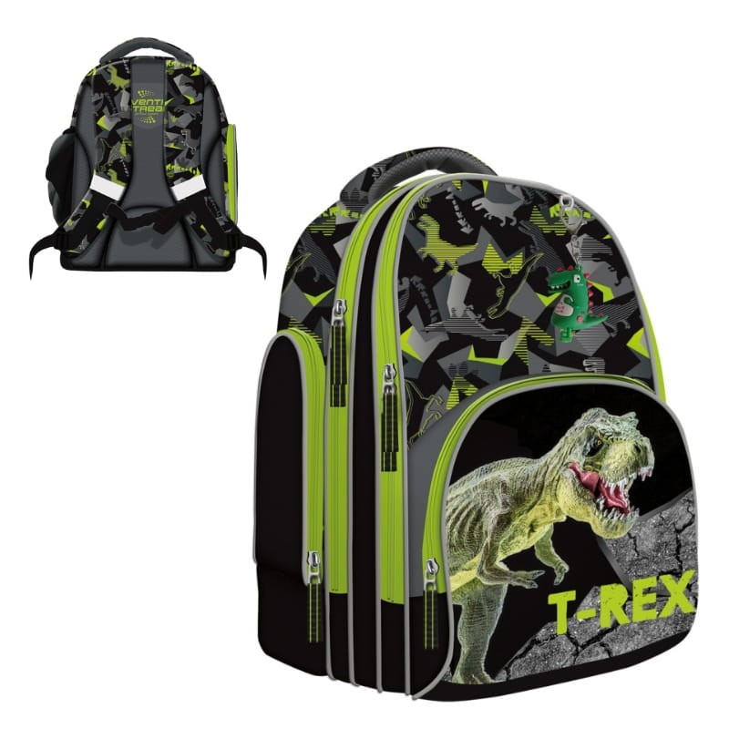 St. Right Mały Plecak Przedszkolny Dwukomorowy T-REX