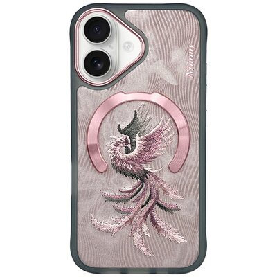 Etui NIMMY Magnetic Fantasy Animal MagSafe do Apple iPhone 16 Różowo-złoty