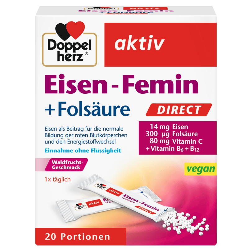 Doppelherz® aktiv Żelazo dla kobiet Direct, 20 saszetek