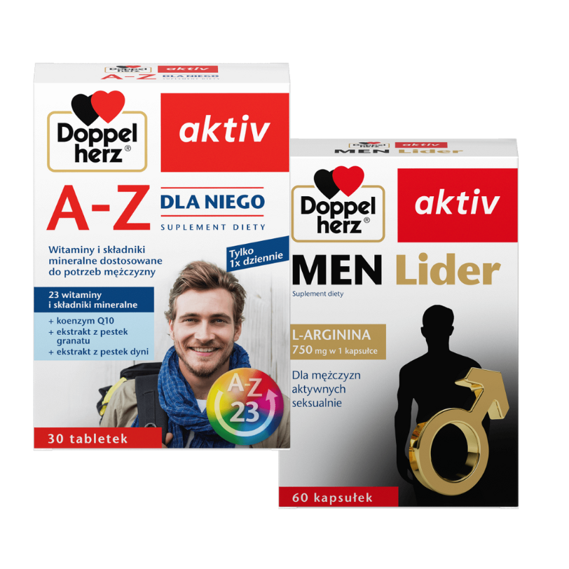 Doppelherz® aktiv Men Lider + Doppelherz® aktiv A-Z dla Niego ZESTAW