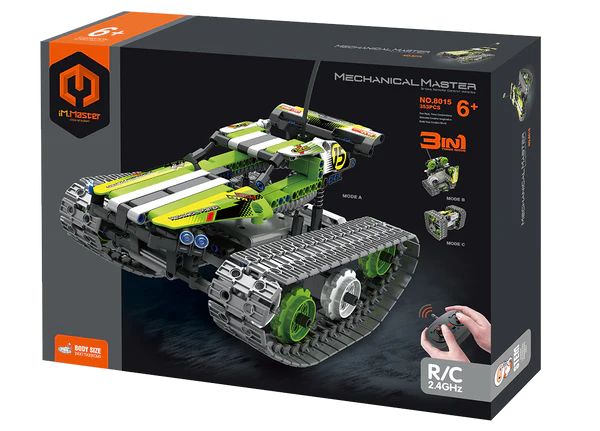 Klocki 353 elementów pojazd Rc na gąsienicach 3w1 - klocki