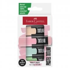 Faber-Castell Zakreślacz mini Txtlnr pastel 4szt