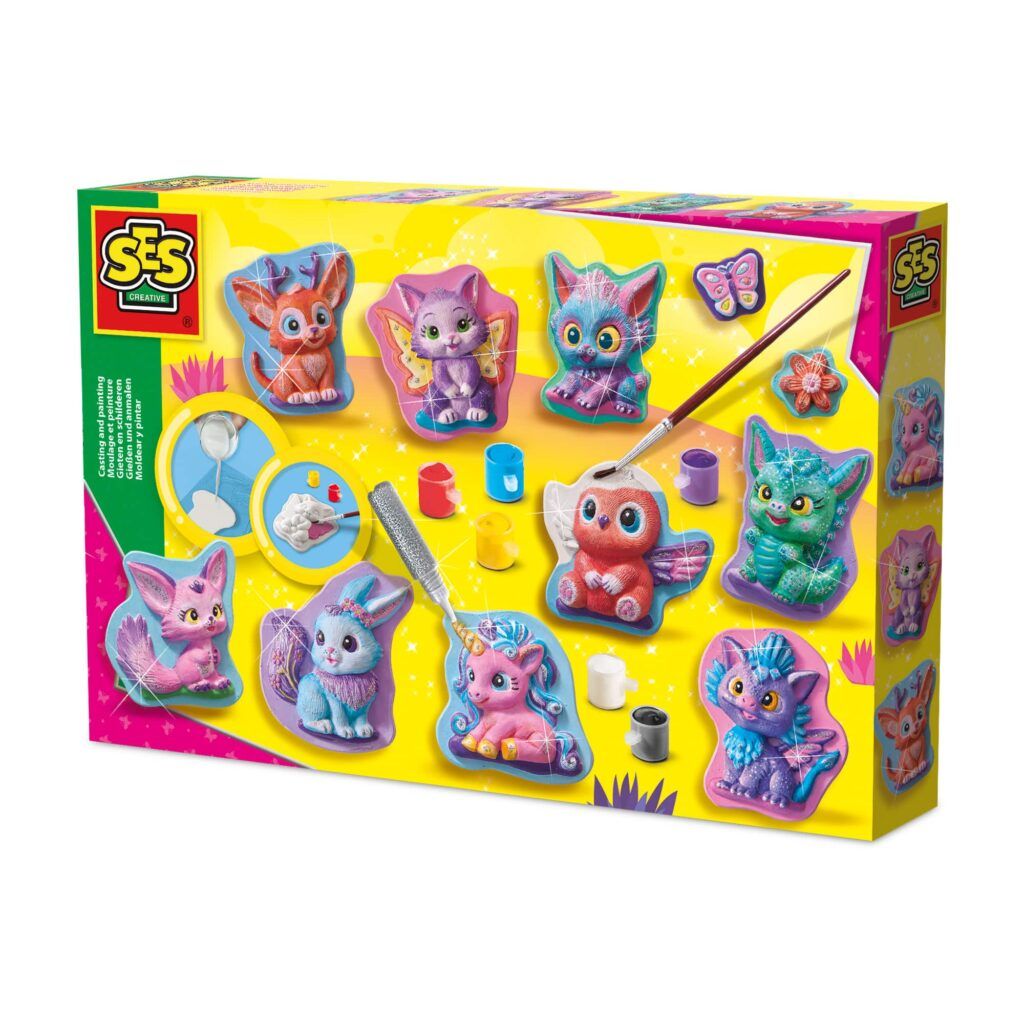 Odlew i malowanie + fabry urocze figurki Fantasy Ses Creative - zabawka