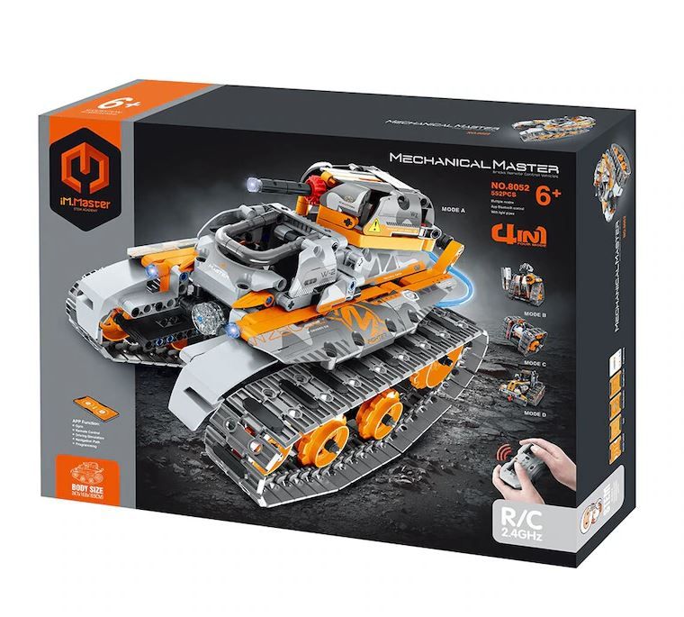 Klocki czołg Rc 4w1 552 elementów - klocki