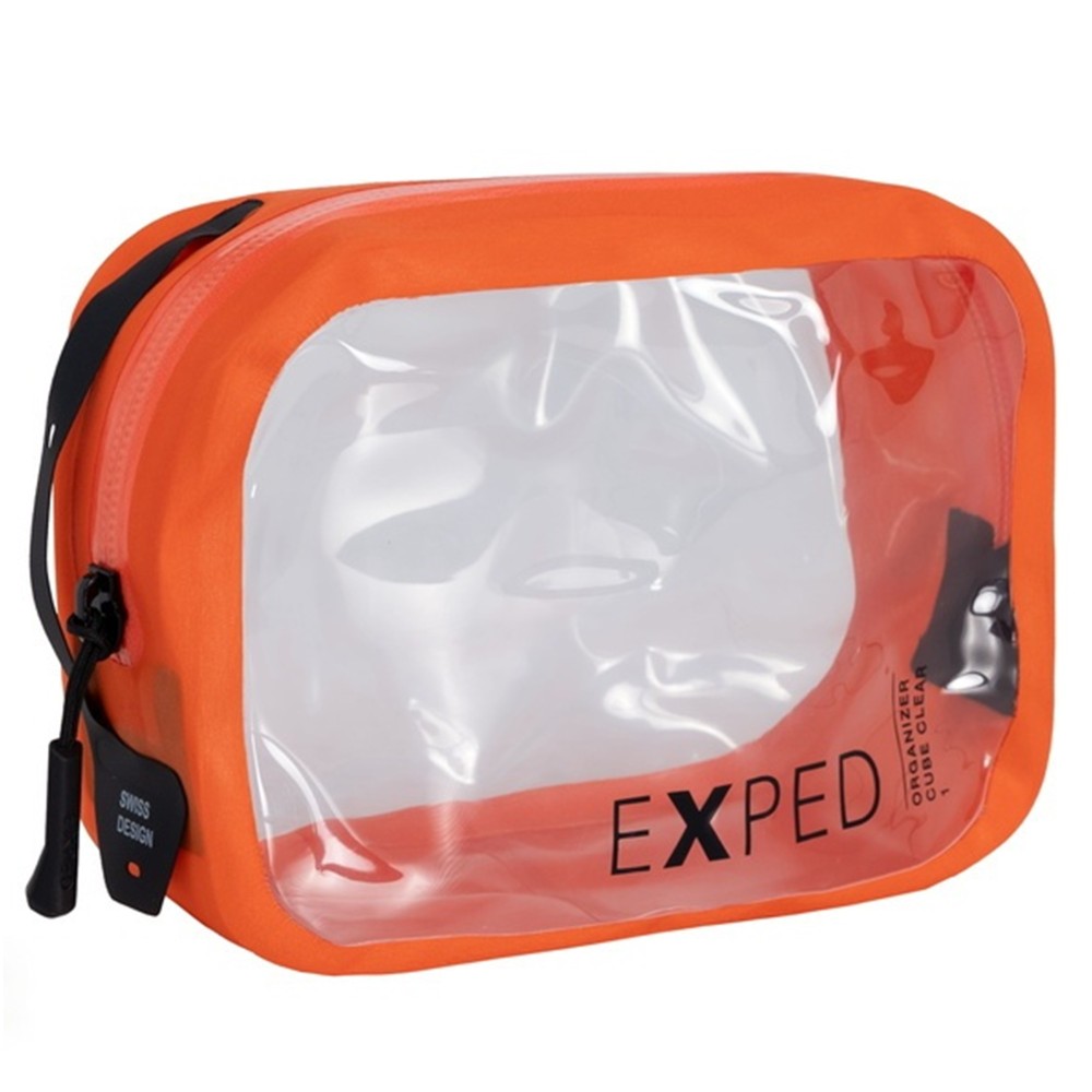 Organizer saszetka podróżna Exped Clear Cube 1L flame