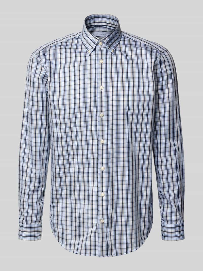 Koszula casualowa o kroju regular fit z kołnierzykiem typu button down