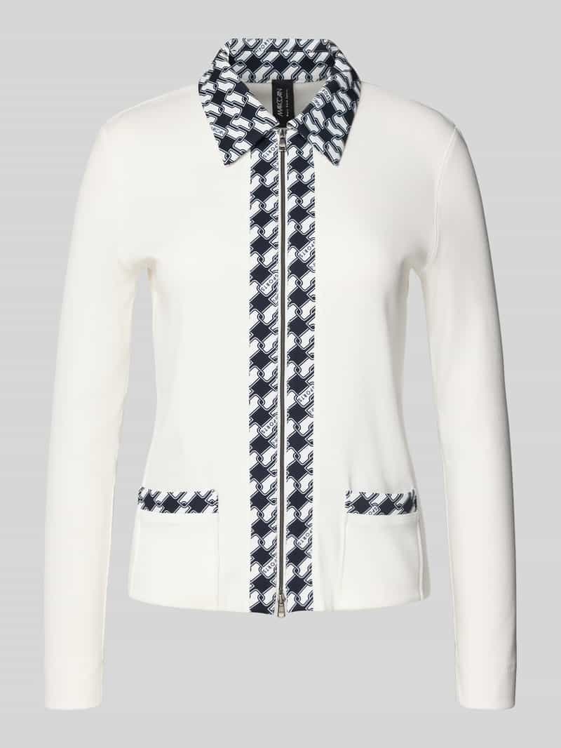 Bluzka z długim rękawem i dwustronnym zamkiem błyskawicznym