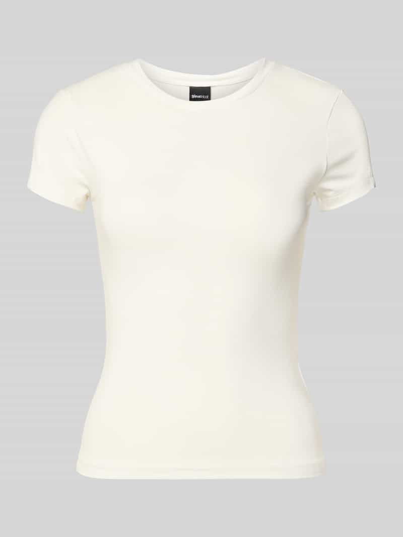 T-shirt z mieszanki wiskozy i elastanu z okrągłym dekoltem
