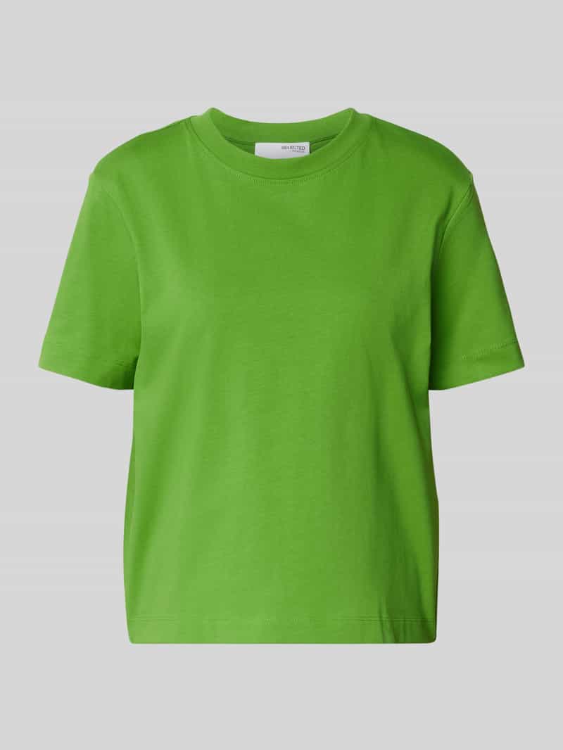 T-shirt o pudełkowym kroju z czystej bawełny