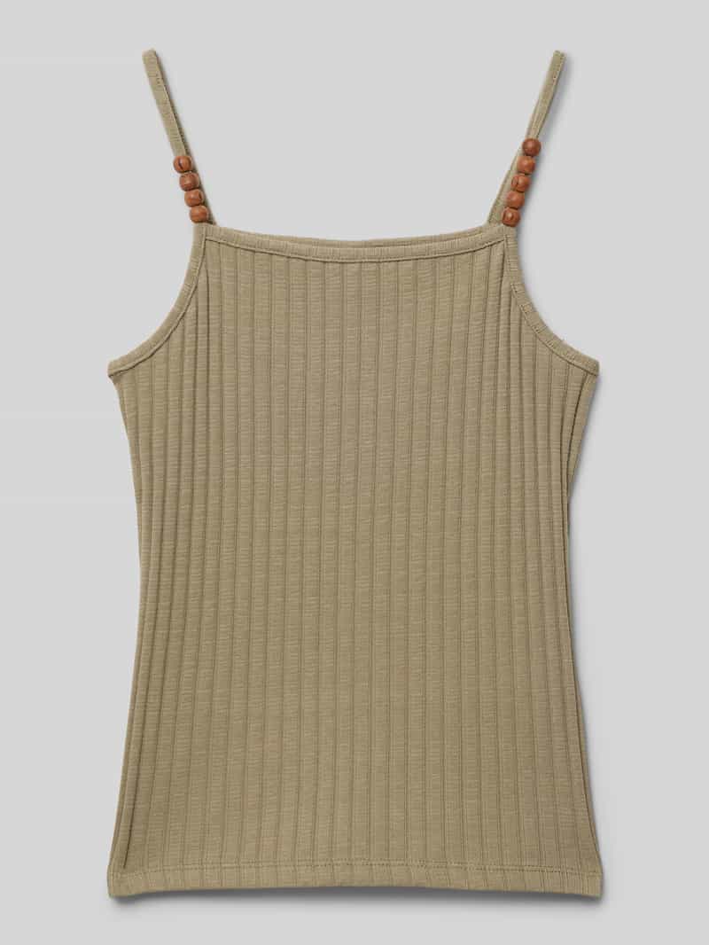 Top o kroju slim fit z cienkimi ramiączkami model ‘MILANA’